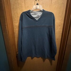 Van Heusen Men's Deep Blue V-Neck Sweater